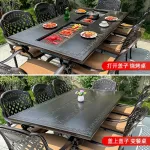 Стол Green Water с одинарным грилем, 168х90 см, черный - фото 5