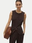 Жилет regular fit Sigga 10336320 Vero Moda, коричневый - фото 4