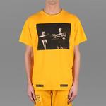 OFF-WHITE Футболка Unisex с рукавом дроп-шиoulder желтая - фото 6