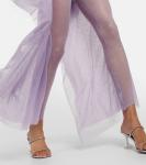 Шифоновый комбинезон LaQuan Smith, Lilac - фото 5