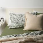 Простыня Ikea Dvala, 150х260 см, светло-зеленый - фото 3