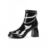 Zubumei Ботильоны женские 7 см, черные - фото