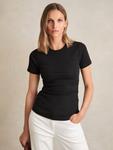 Футболка Tess Ribbed Reiss, Black - фото