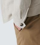 Клем лен и шелк блузон из канваса Loro Piana, Light Stone - фото 6