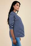 Топ JoJo Maman Bébé STRIPE MATERNITY, Navy/Blue - фото 4