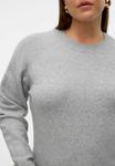 Джемпер Vero Moda Curve VMCDOFFY, Light Grey Melange/Light Grey - фото 4