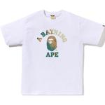 Футболка Bape Tie Dye College A BATHING APE, бело-умбра - фото