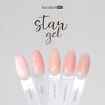 Excellent Pro Star Gel With Gold Particles Builder Gel Pink Mask 50 г - фото 3
