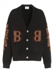 Кардиган с вышитым логотипом Barrie, черный - фото