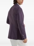 Однобортный блейзер Brunello Cucinelli, фиолетовый - фото 4