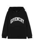 Худи с логотипом Givenchy Kids, черный - фото