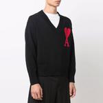 Ами свитер с V-образным вырезом AMIPARIS, черный - фото 7