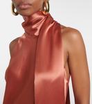 Атласное платье Sienna Galvan, Cinnamon - фото 4