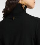 Укороченный шерстяной свитер Chloé, черный - фото 6