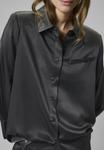 Блуза My Essential Wardrobe Button-down blouse, Asphalt/Dark Grey - фото 4