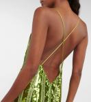 Платье Кейт с пайетками Galvan, Bright Green - фото 6