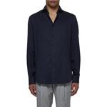 Рубашка Long Sleeved Buttoned Shirt Brunello Cucinelli, синий - фото 6
