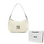 Сумка-хобо Embo Monogram New York Yankees MLB в кремово-белом цвете - фото 3