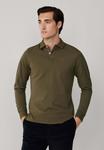 Поло Hackett London SLIM FIT LOGO LS, Cargo Green/Dark Green - фото