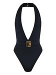 Логотип купальника Balmain, черный - фото
