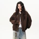 Куртка Unisex Stand Collar Moderate ZIAREL, черный with removable logo - фото 9