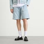 Свободные джинсовые шорты с монограммой Casablanca, синий - фото 2