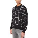 ARMANI EXCHANGE AE SS23 вязаный свитер мужской black - фото 4