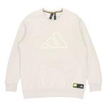 Толстовка adidas Th Doubleknit Bos Sweatshirt White, коричневый - фото