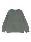 Свитер с круглым вырезом Il Gufo, зеленый - фото