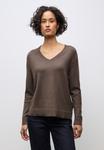 Джемпер Street One KUSCHELIGER V-NECK PULLOVER, Braun/Brown - фото