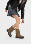 Ботильоны на платформе Queen Helena, Khaki - фото