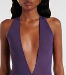 Прозрачное платье Alex Perry, Grape - фото 4