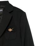 Блейзер с бляшкой «Медуза» Versace Kids, черный - фото 3