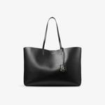 Сумка-тоут Jimmy Choo Nine2Five с горизонтальным дизайном, черный / золотой - фото