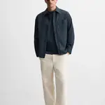 ZARA Рубашка мужская морская синяя - фото 5