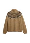 Джемпер Superdry & Co FAIRISLE HIGH NECK, Tan Brown Multi/Taupe - фото 5