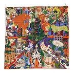 HERMES Шелковый шарф оранжевый Women's Orange, Orange - фото 7