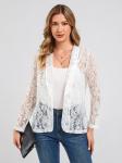 Вязаный кардиган LapaPlus, белый - фото