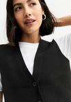 Жилет SIDE SLIT BUTTONED New Look, черный - фото 3