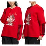 Adidas Neo Свитшот унисекс красный - фото 6