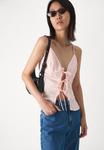Топ TIE SINGLET Gina Tricot, розовый - фото 3