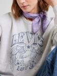 Толстовка LEVI'S  Graphic Heritage Crew, Mottled Grey - фото 2