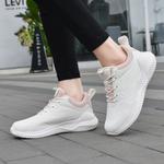 Низкие кроссовки для бега женские бело-розовые Binary - фото 9