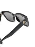 Gucci Eyewear солнцезащитные очки в массивной оправе, черный - фото 3