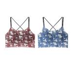 Flowers Bra Women's 1/2 Pack Lee, синий - фото