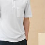 Футболка поло мужская белая HERMES - фото 5
