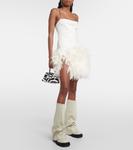 Кожаные армейские ботинки robin The Attico, белый - фото 2