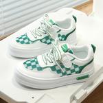 Детские скейтбординговые кроссовки Kids WARRIOR, бело-зеленые - фото 5