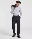 Мужские брюки Slim-Fit Superflex Stretch Solid Hugo Boss, черный - фото 2