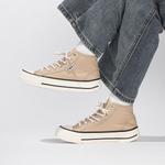 Холщовые кеды женские высокие Semir, бежевый - фото 7